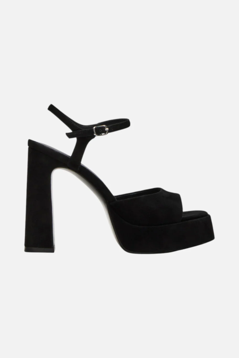 Steve Madden Liandra Platform Heel in Black Suede