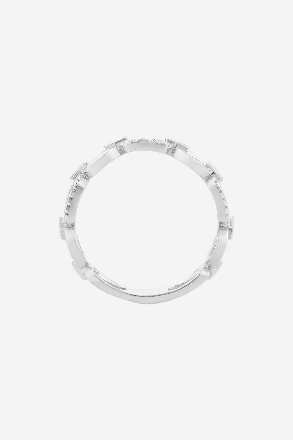Ella Stein Linked Forever To You Stackable Ring in Silver Sterling - Size 8 - Image 2