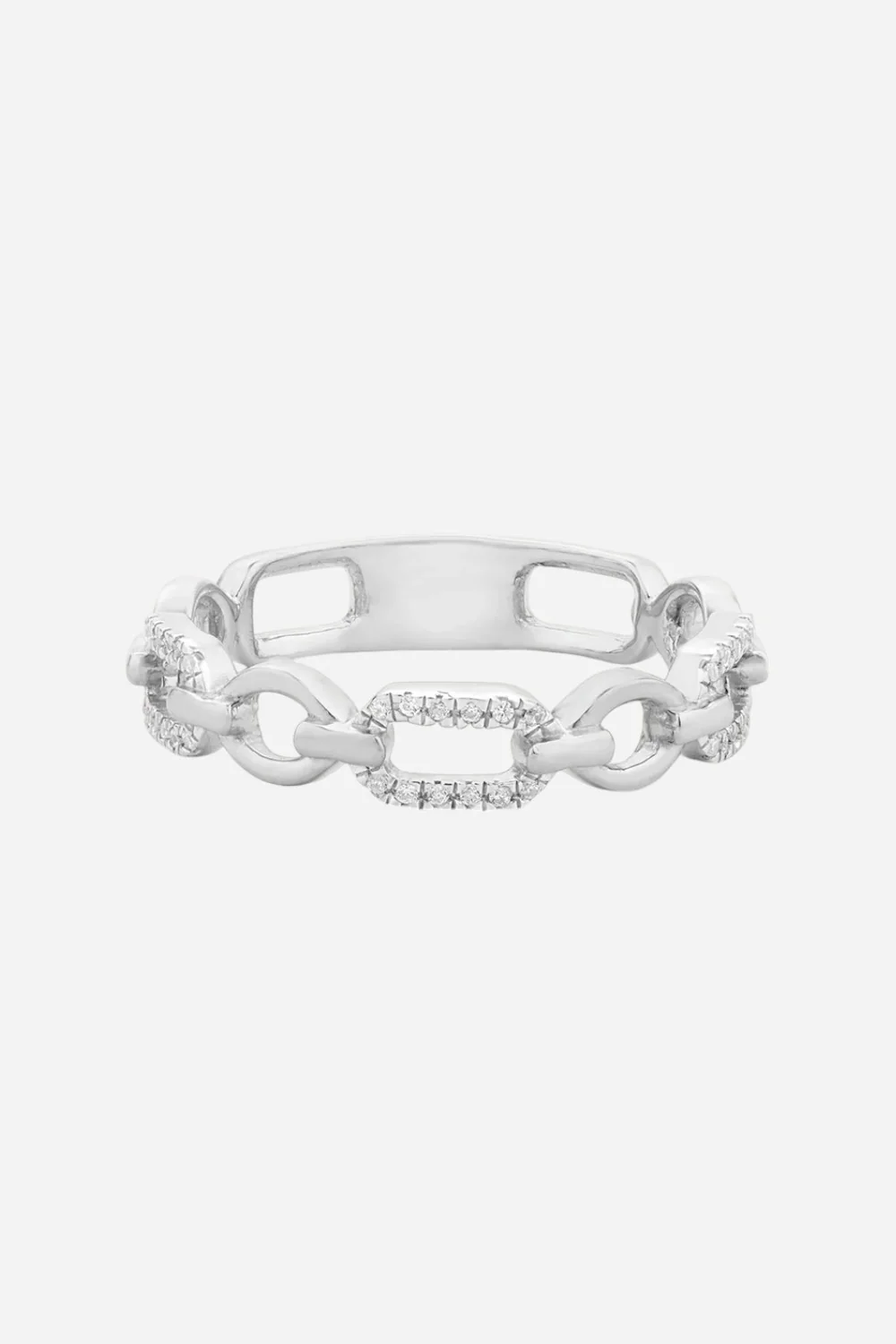 Ella Stein Linked Forever To You Stackable Ring in Silver Sterling - Size 8 - Image 3