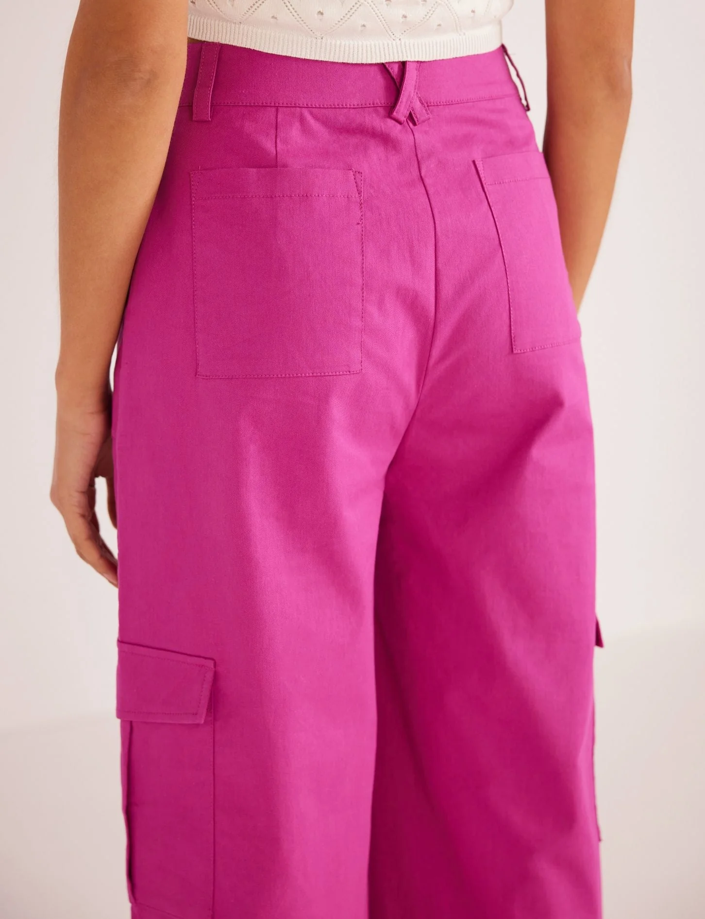 Minkpink Liora Cargo Pocket Pants in Orchid - Image 4