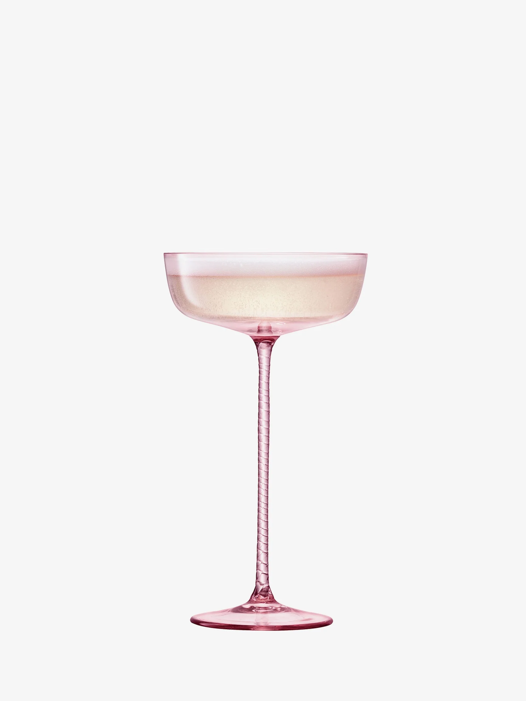 LSA International Champagne Saucer In Pink, Set of 2 - Image 3
