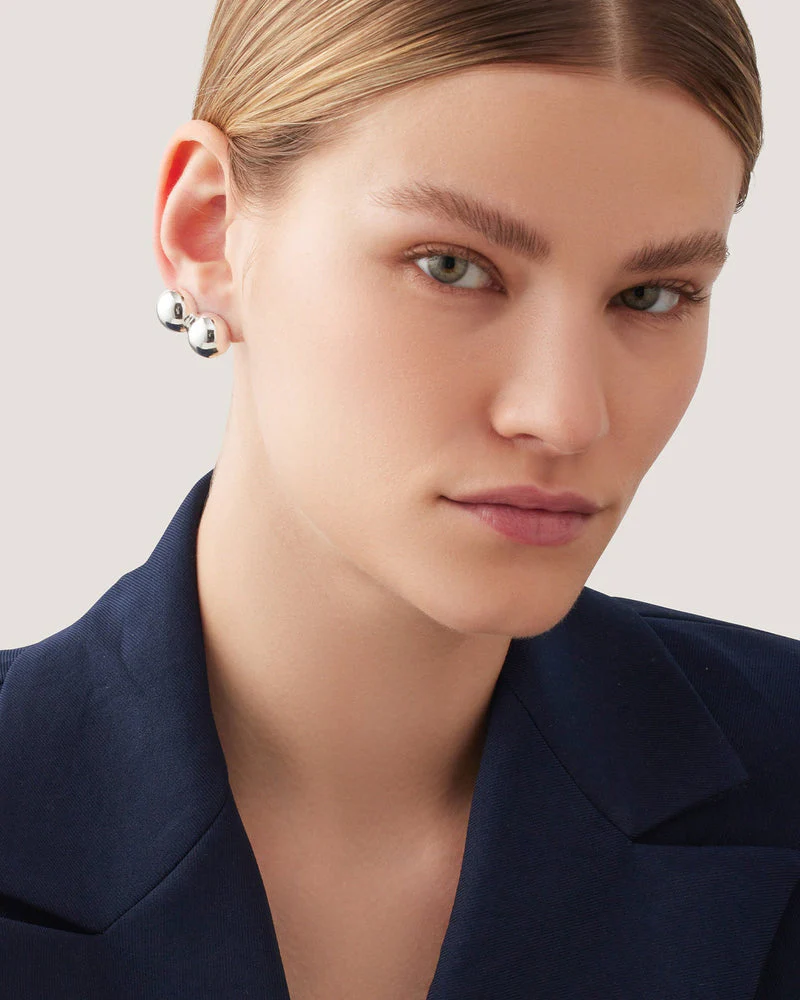 Jenny Bird Lyra Climber Earrings in Sterling Silver - Image 3