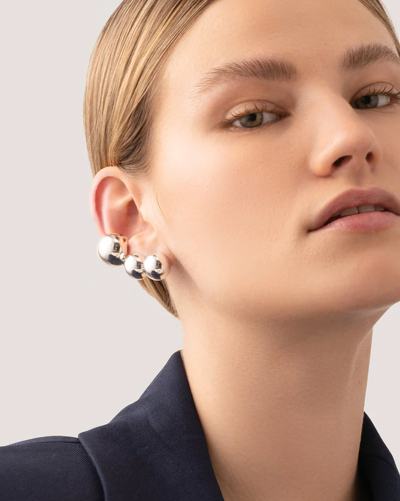 Jenny Bird Lyra Climber Earrings in Sterling Silver - Image 4