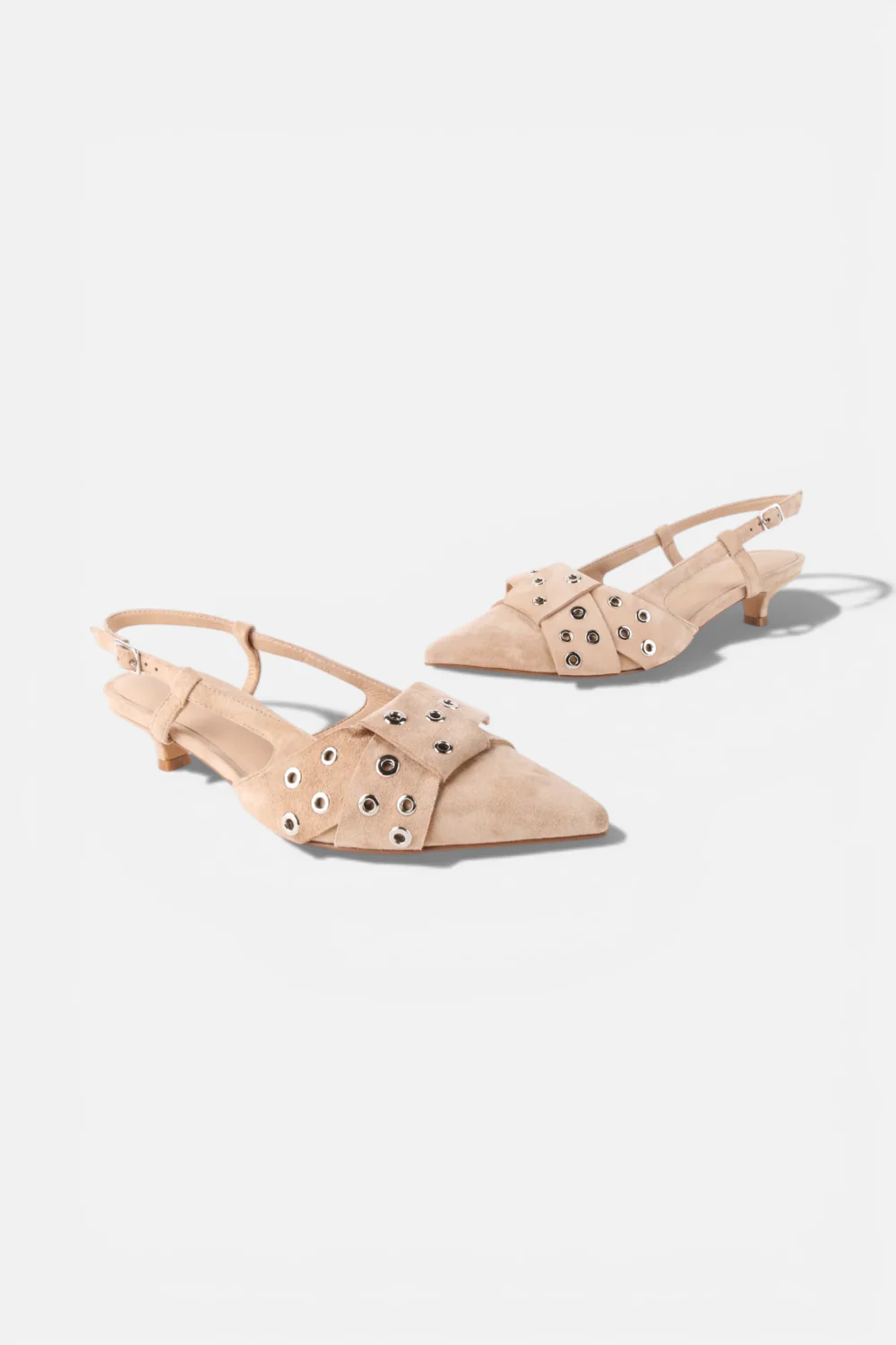 Intentionally Blank Maman Slingback Kitten Heel in Oatmilk - Image 5