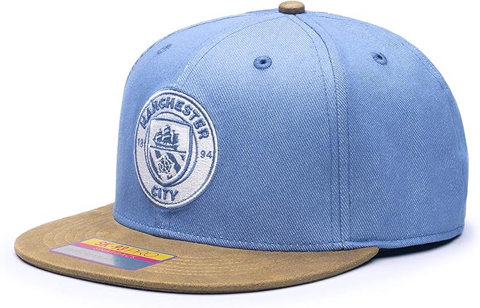 Fan Ink Manchester City Hat in Blue Brown - Image 2