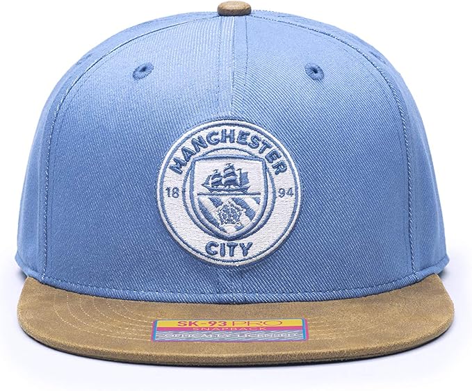 Fan Ink Manchester City Hat in Blue Brown - Image 3