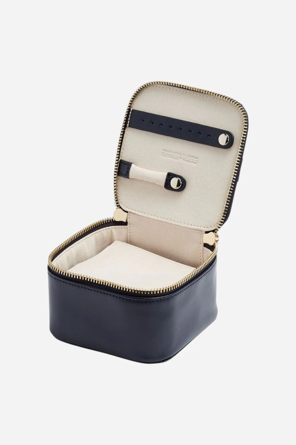 Wolf 1834 Maria Zip Jewelry Cube in Navy - Image 3