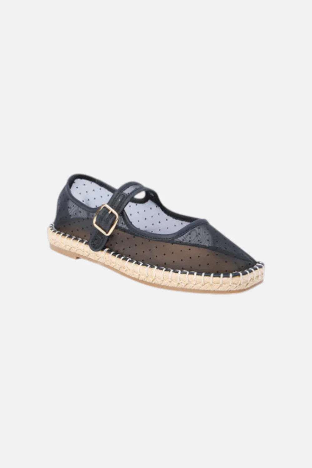 Mattisse Women's Meg Mary Jane Flat in Black Dot - Image 2