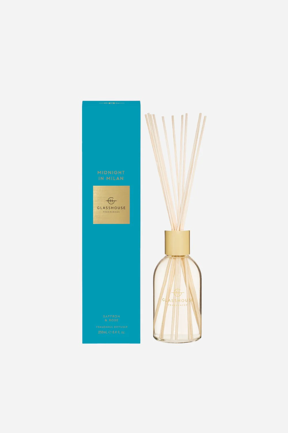 Glasshouse Midnight In Milan Fragrance Diffuser, 8.4 Oz