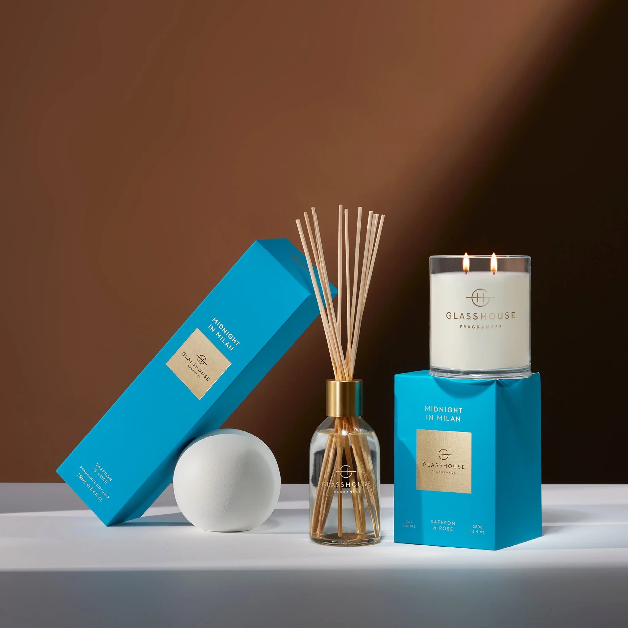Glasshouse Midnight In Milan Fragrance Diffuser, 8.4 Oz - Image 3