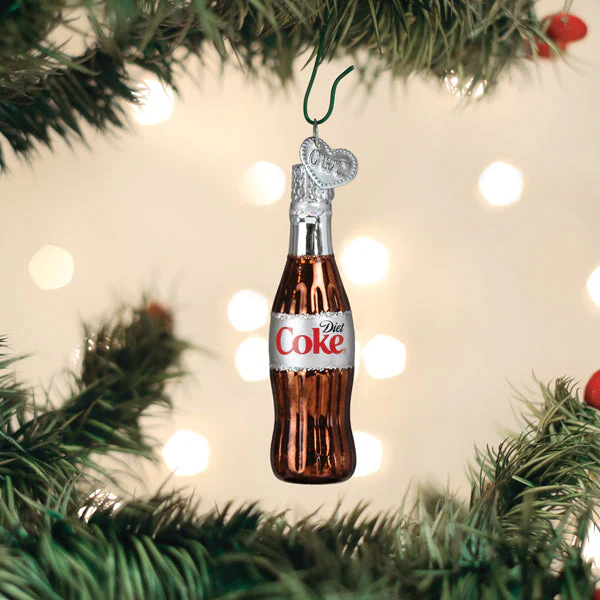 Christmas Mini Diet Coke Bottle Ornament - Image 4