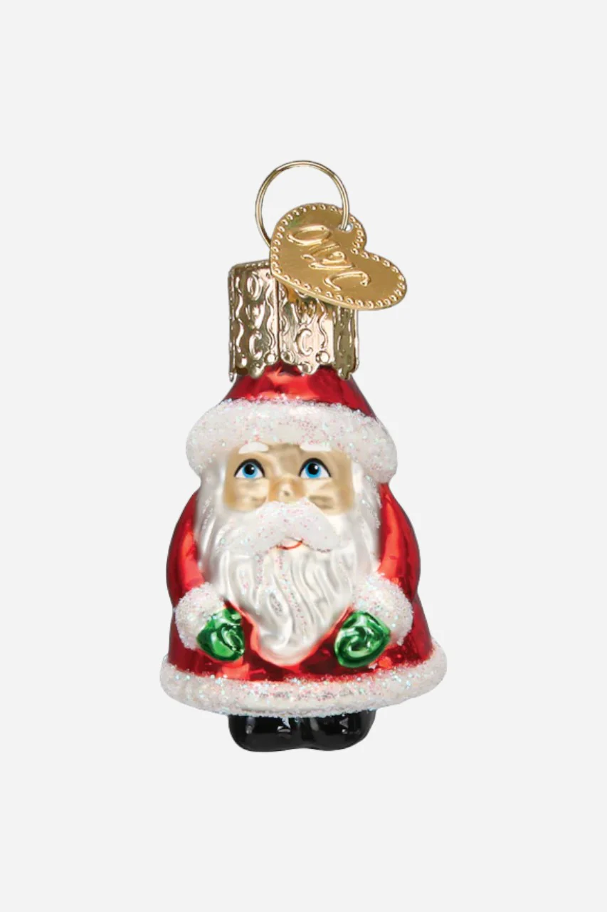 Old World Christmas Mini Santa Tree Ornament
