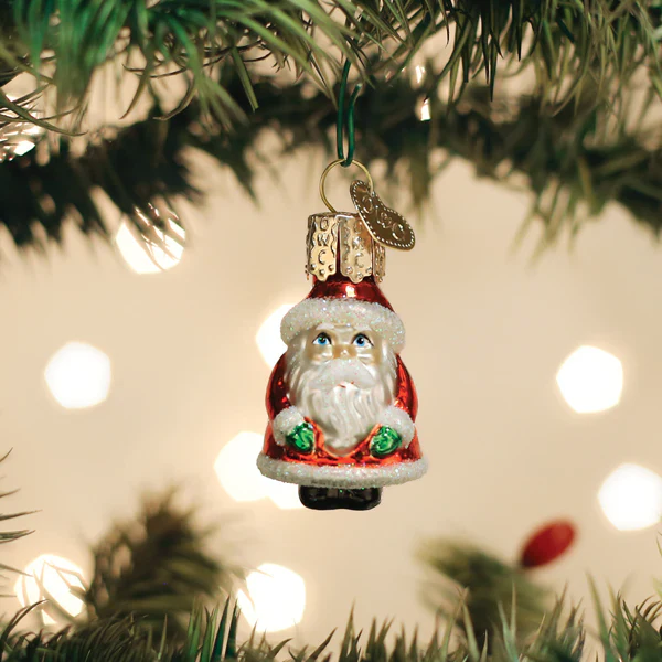 Old World Christmas Mini Santa Tree Ornament - Image 5