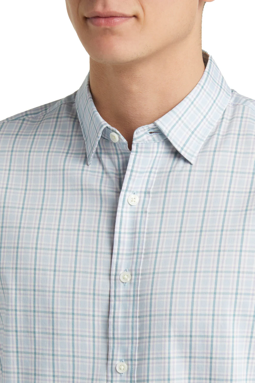 Faherty Movement Button-Up Shirt in Seaside Way Plaid - Image 2