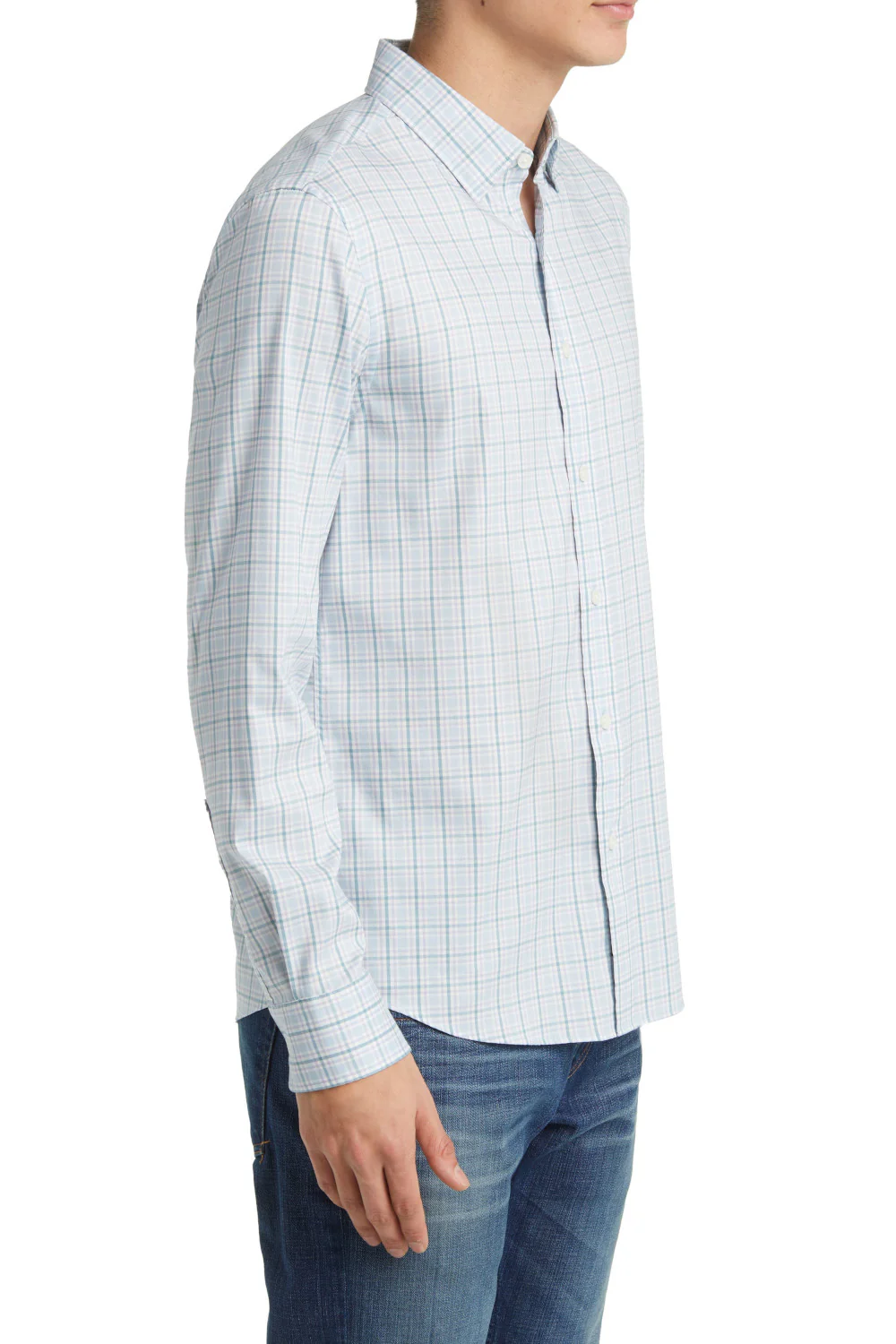 Faherty Movement Button-Up Shirt in Seaside Way Plaid - Image 3