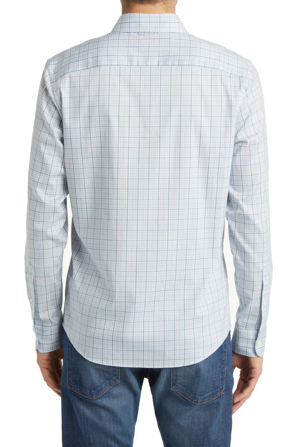 Faherty Movement Button-Up Shirt in Seaside Way Plaid - Image 4