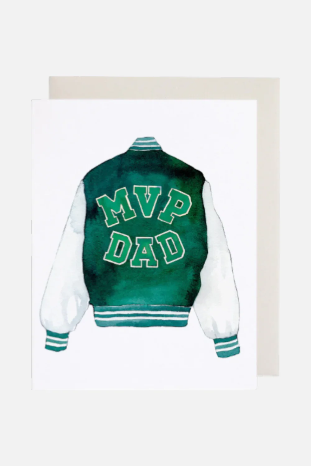 MVP Varsity Jacket Dad Greeting Card