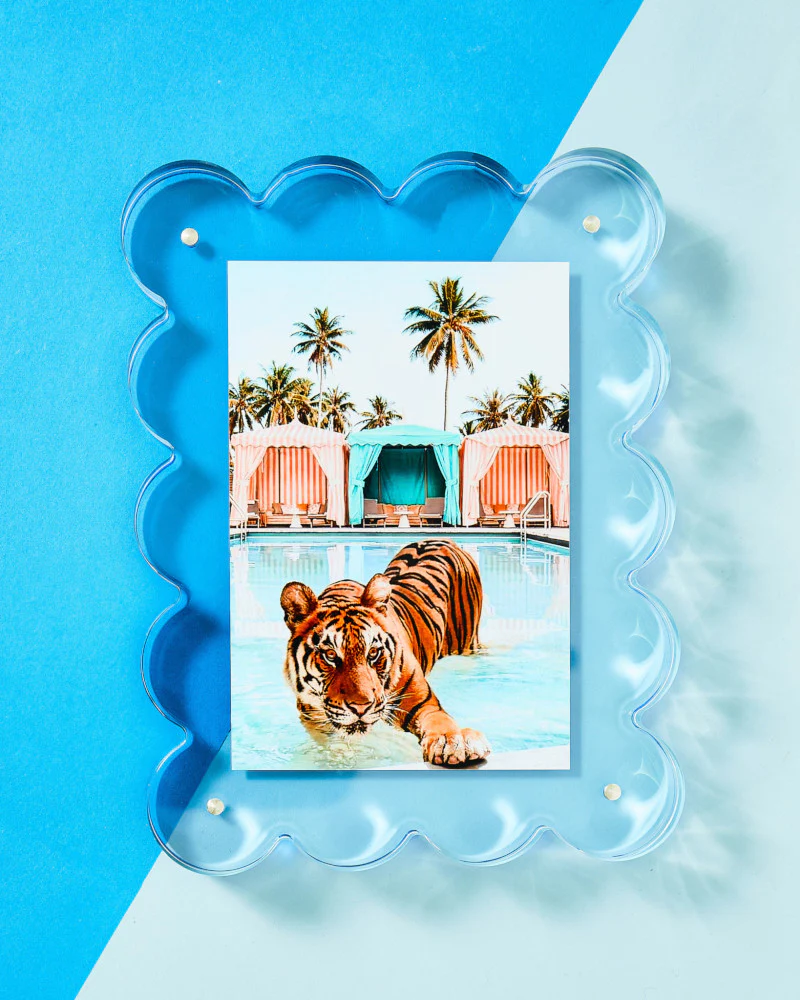 Tart by Taylor Neon Blue Acrylic Picture Frame - Image 3