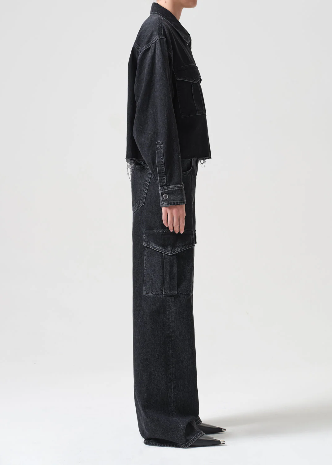 Agolde Nyx Denim Shirt in Intense - Image 3