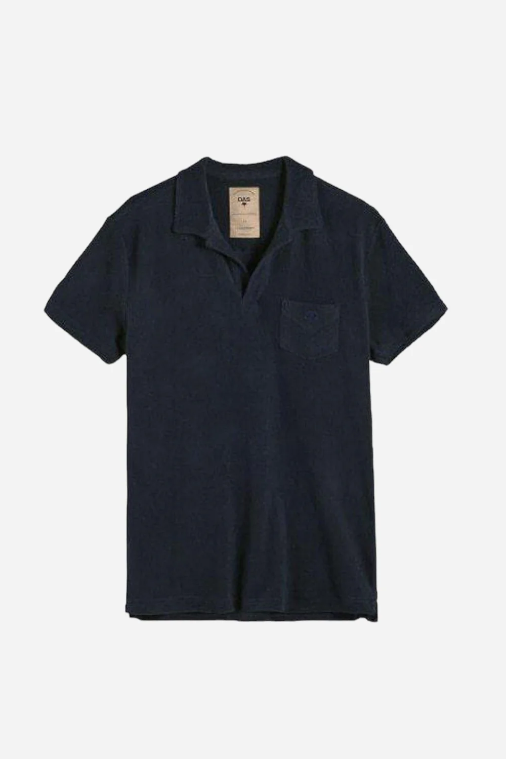 OAS Solid Navy Terry Towel Shirt