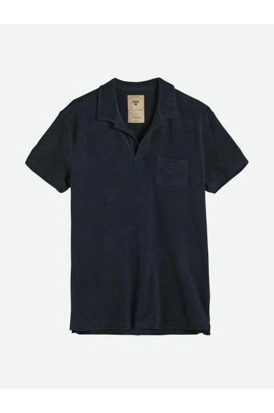 OAS Solid Navy Terry Towel Shirt - Image 2
