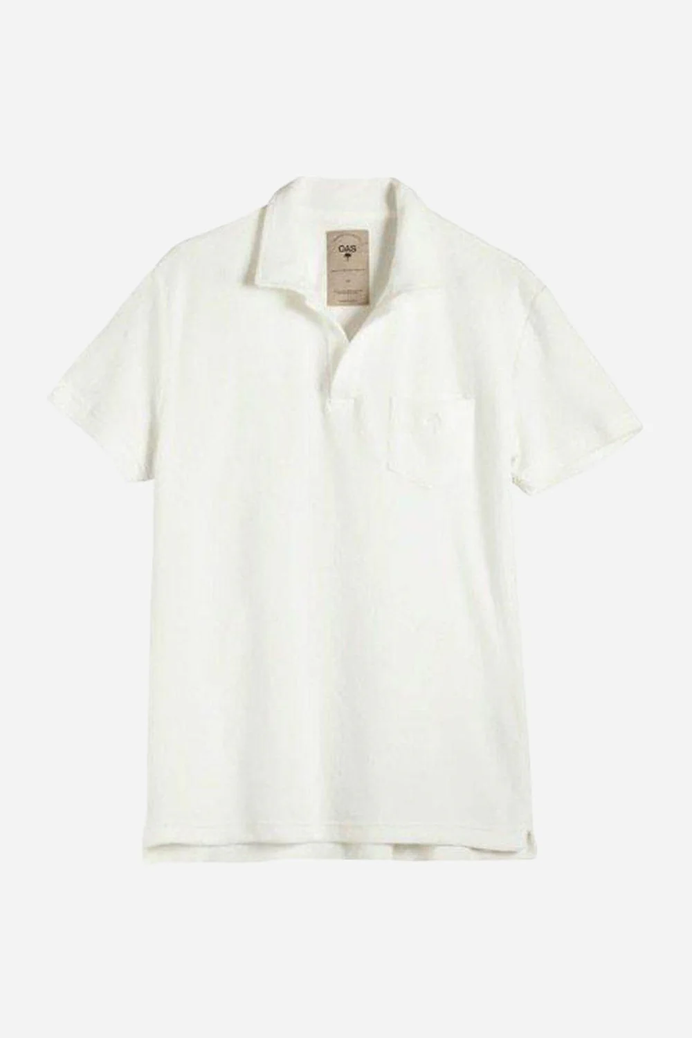 OAS Solid White Terry Shirt