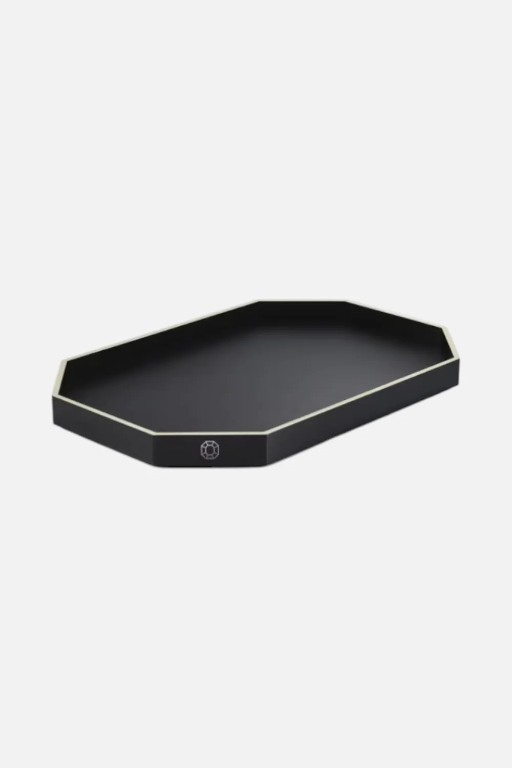 Baccarat Medium Octogone Tray in Black