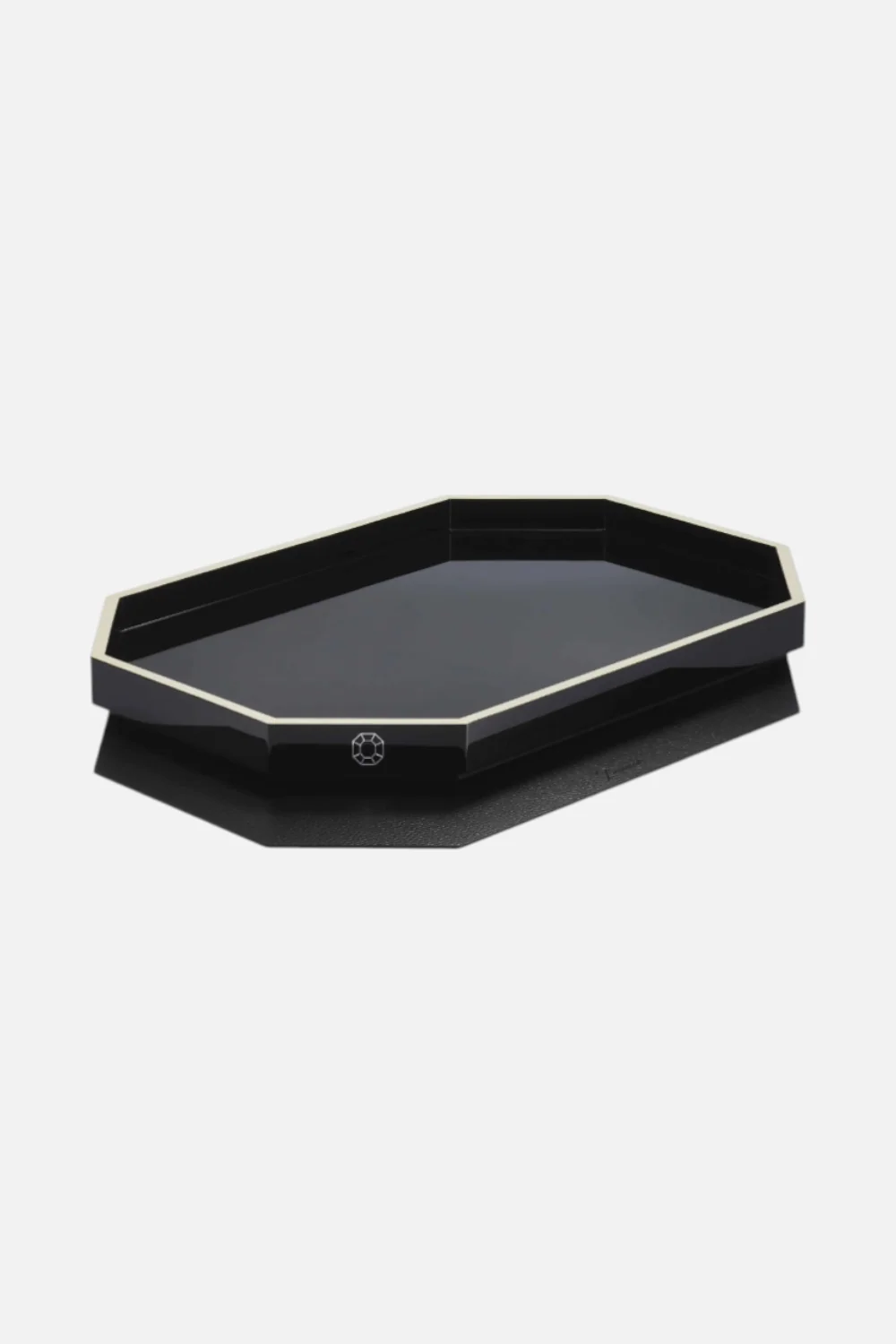 Baccarat Medium Octogone Tray in Black - Image 2