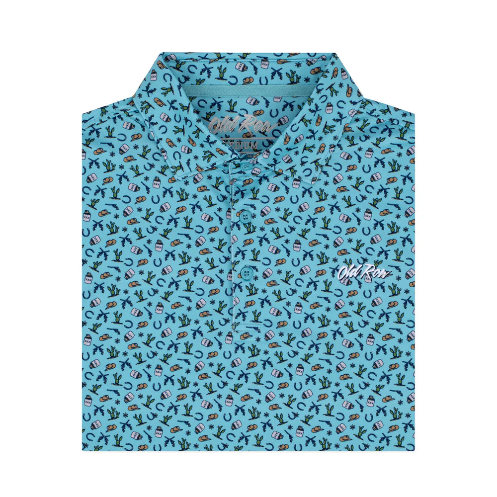 Old Row Western Polo in Green - Image 3