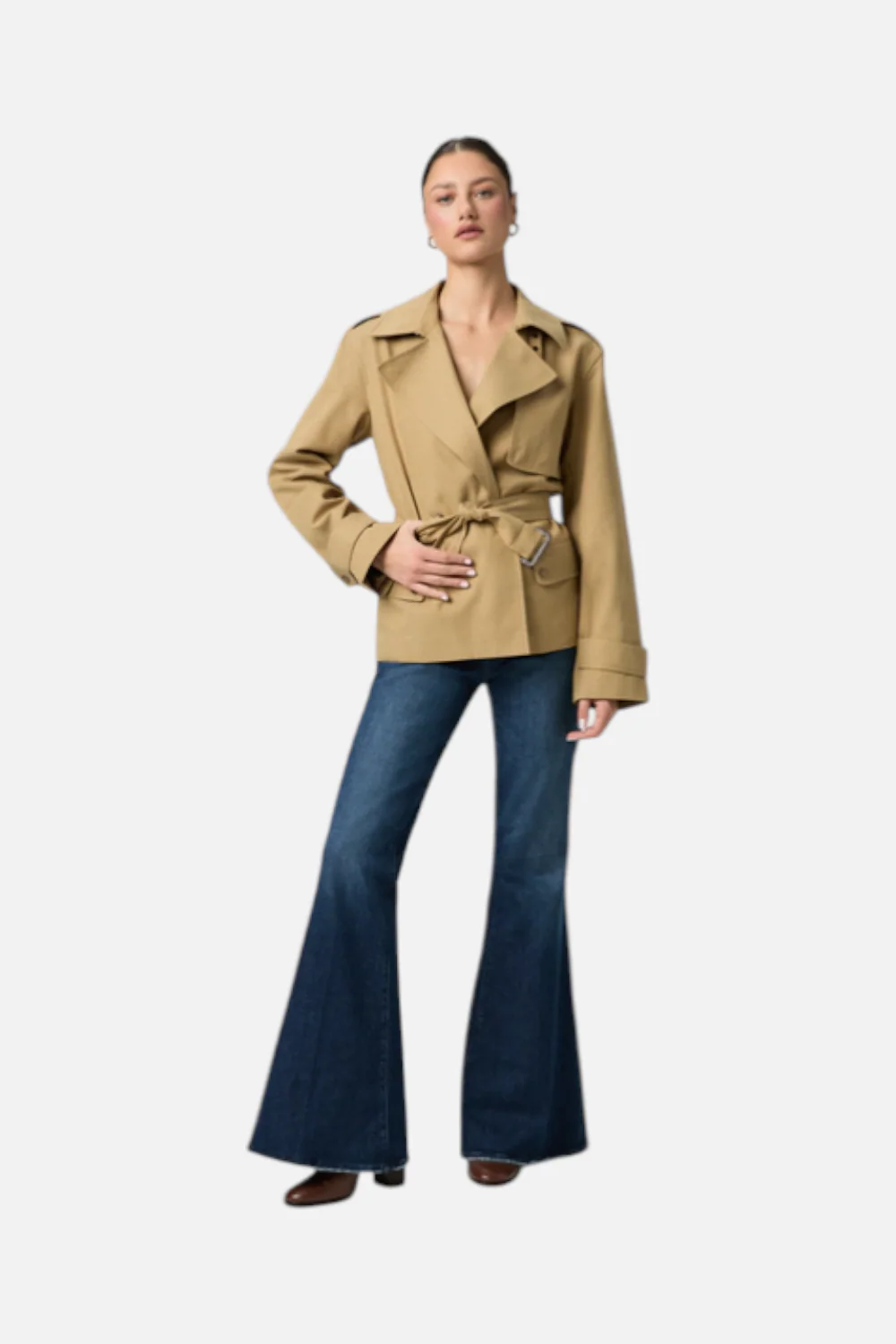Paige Women's Orsina Jacket in Khaki - Image 2