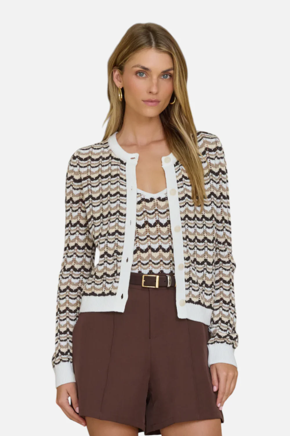 Stitches + Stripes Penny Cardi in Multi Combo