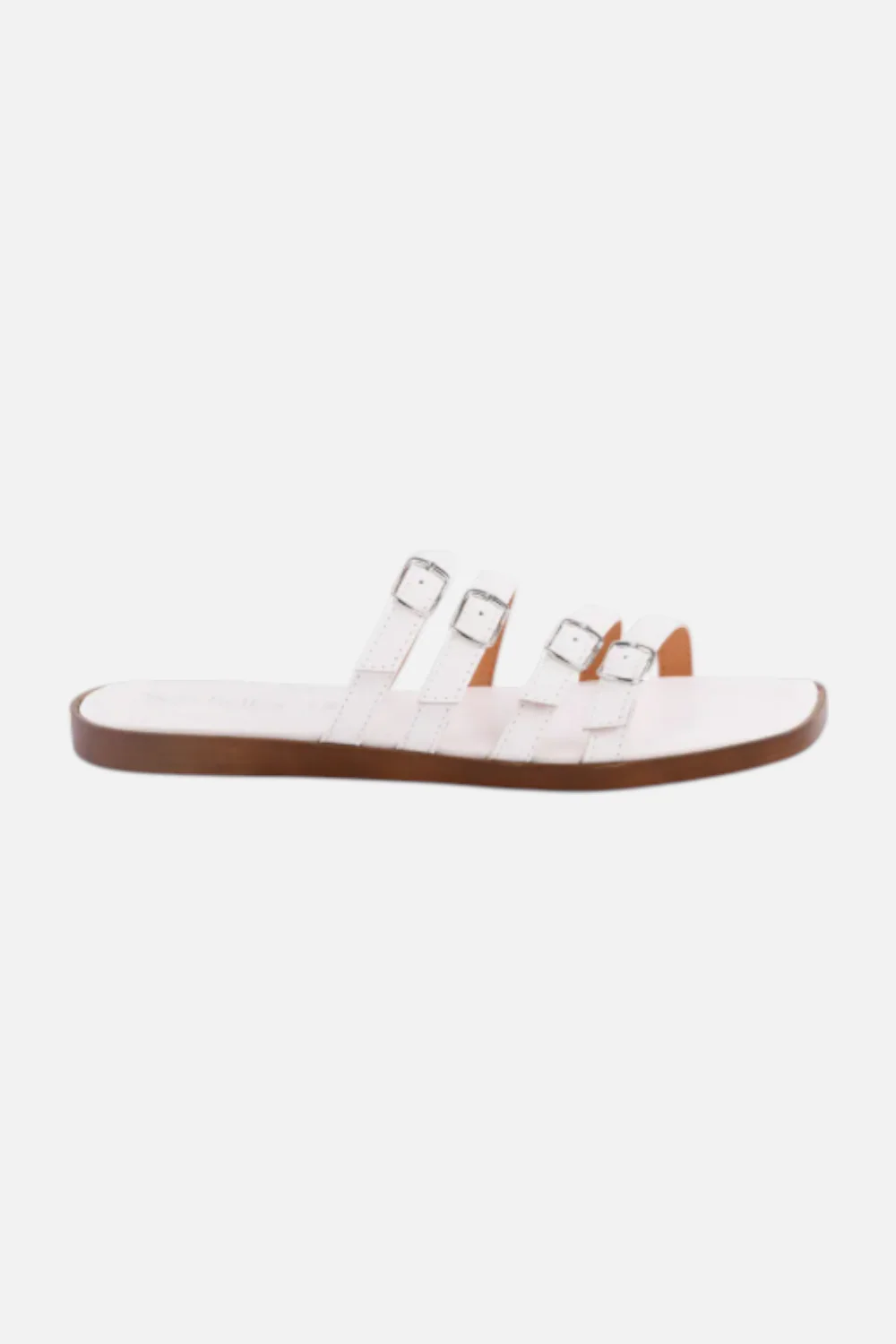 Seychelles Persuasion Strappy Sandal in Leather White