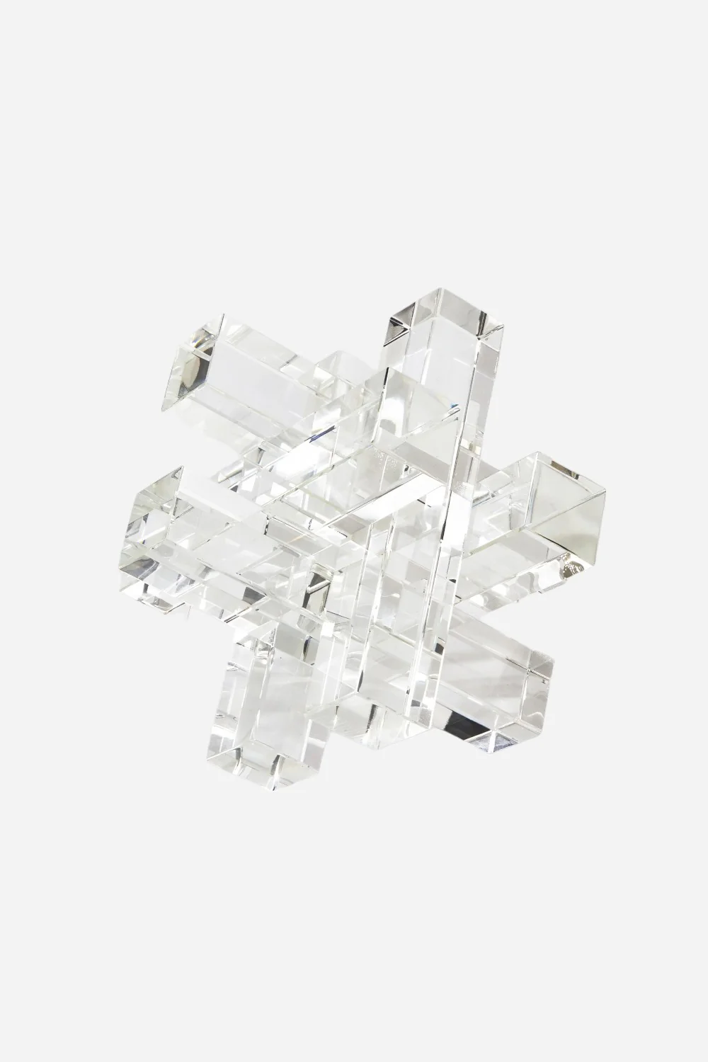 Tizo Crystal Glass Interlock Object