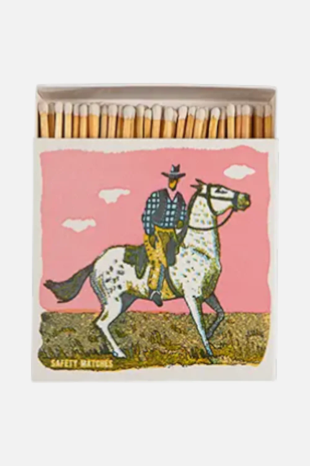 Pink Cowboy Square Matches