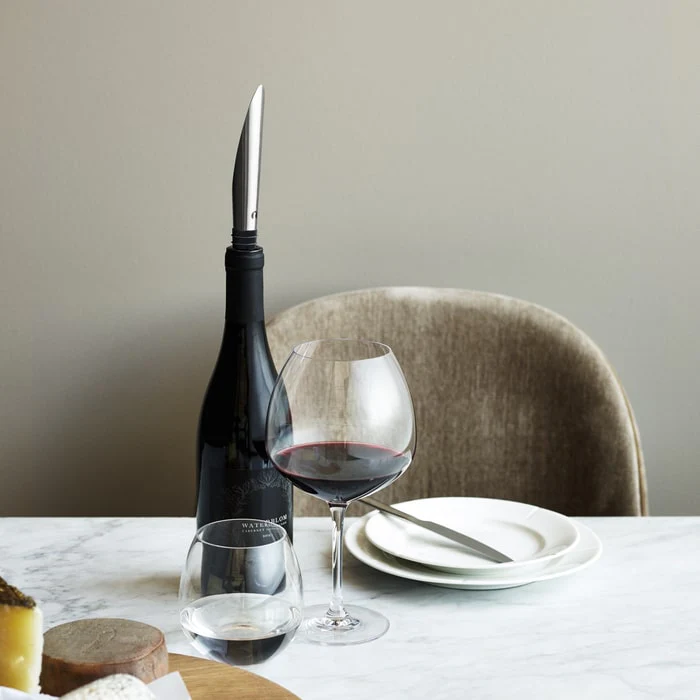 Rosendahl Grand Cru Pouring Aerating Decanting Stopper in Black Steel - Image 2