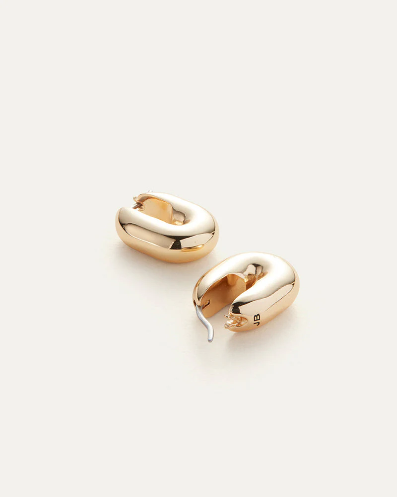 Jenny Bird Puffy U-Link Earrings in Gold - Image 2