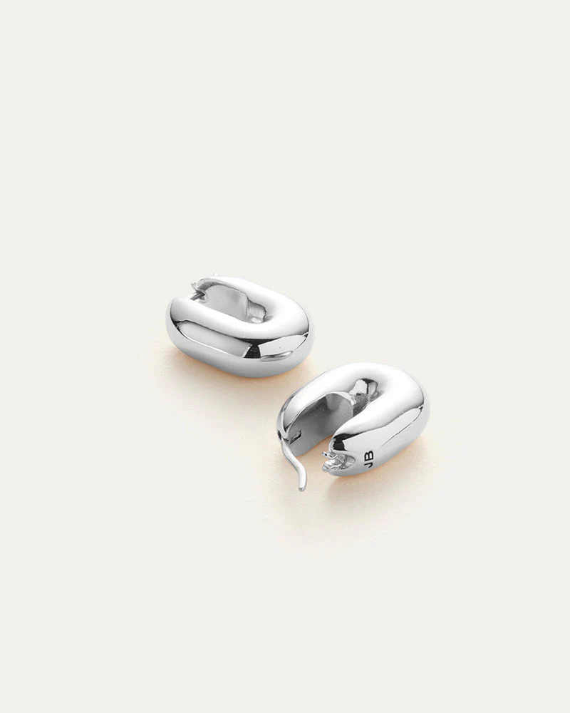Jenny Bird Puffy U-Link Earrings in Sterling Silver - Image 2