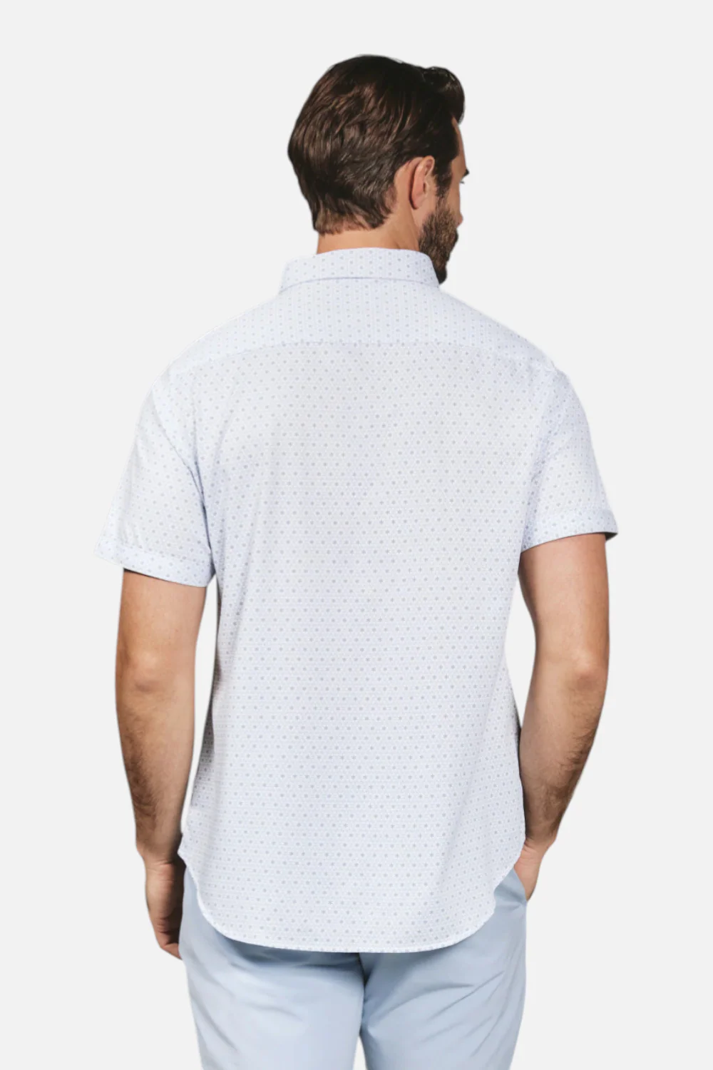 7 Diamonds Men's Radley Short Sleeve in Light Blue - Image 3