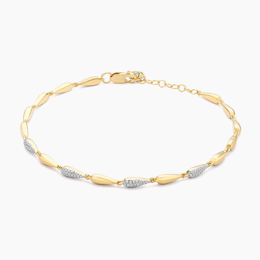 Ella Stein Raindrops Falling Chain Bracelet in Gold - Image 4