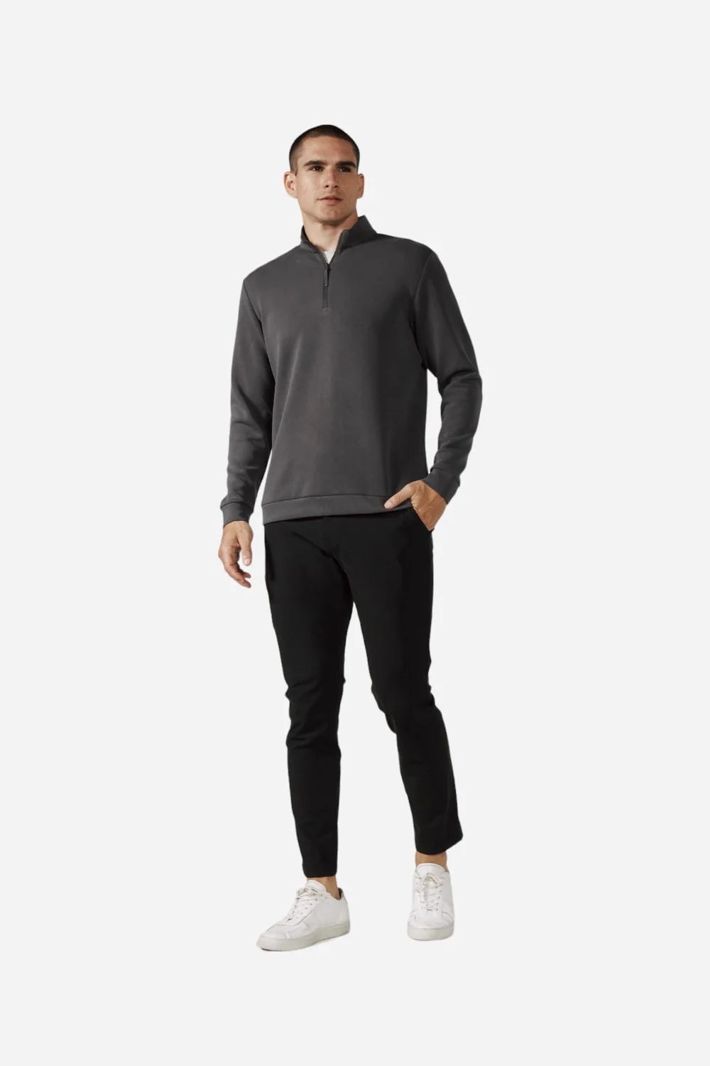 7 Diamonds Rev 1/4 Zip Modal Anthracite - Image 4