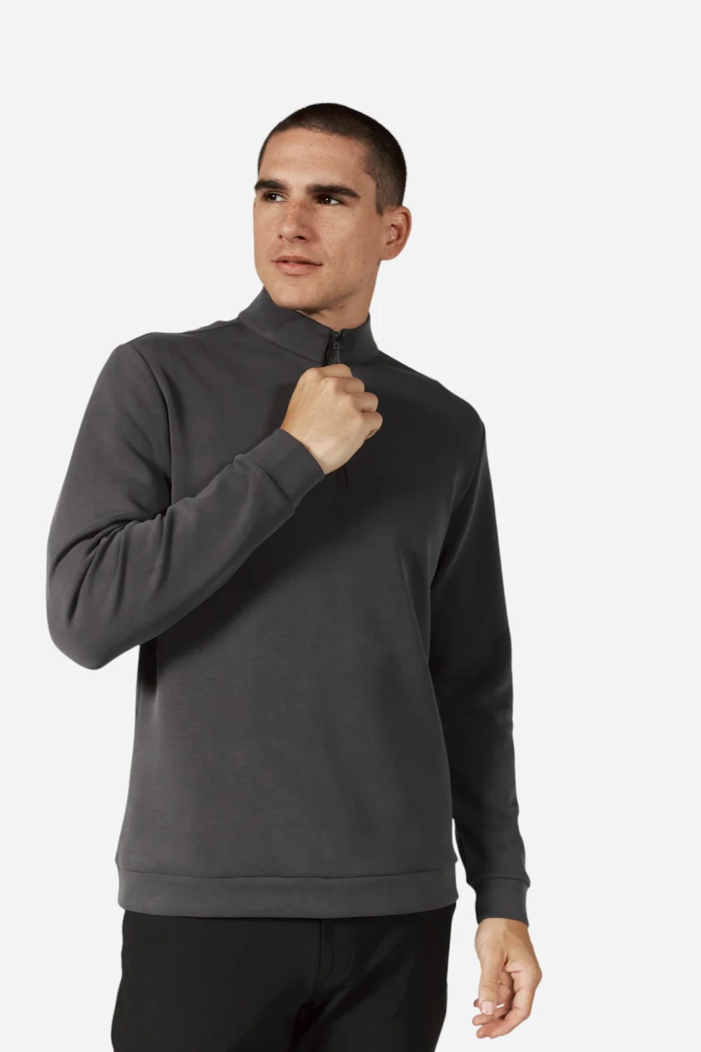 7 Diamonds Rev 1/4 Zip Modal Anthracite - Image 5