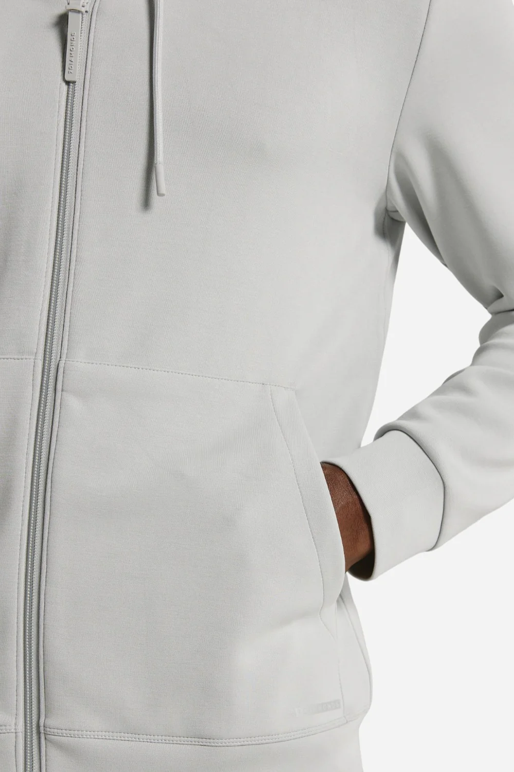 7 Diamonds Rev Full Zip Hoodie Platinum - Image 3