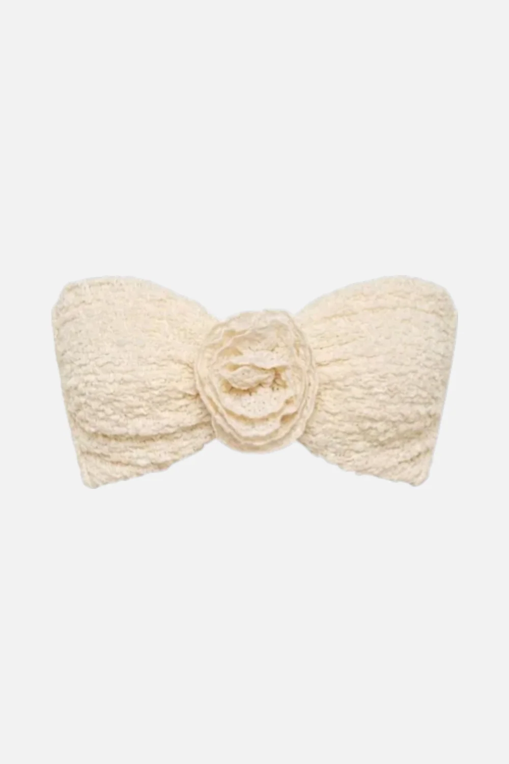 Montece Amalia Texture Rosa Bandeau Bikini Top