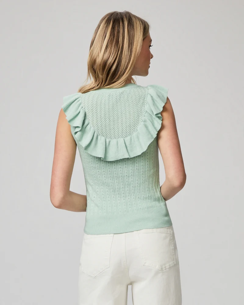 Paige Rosina Top in Morning Dew - Image 4
