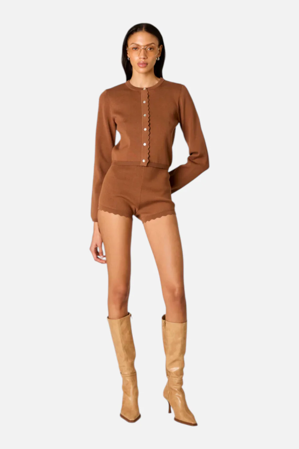 NIA Women's Roxie Cardigan in Nougat