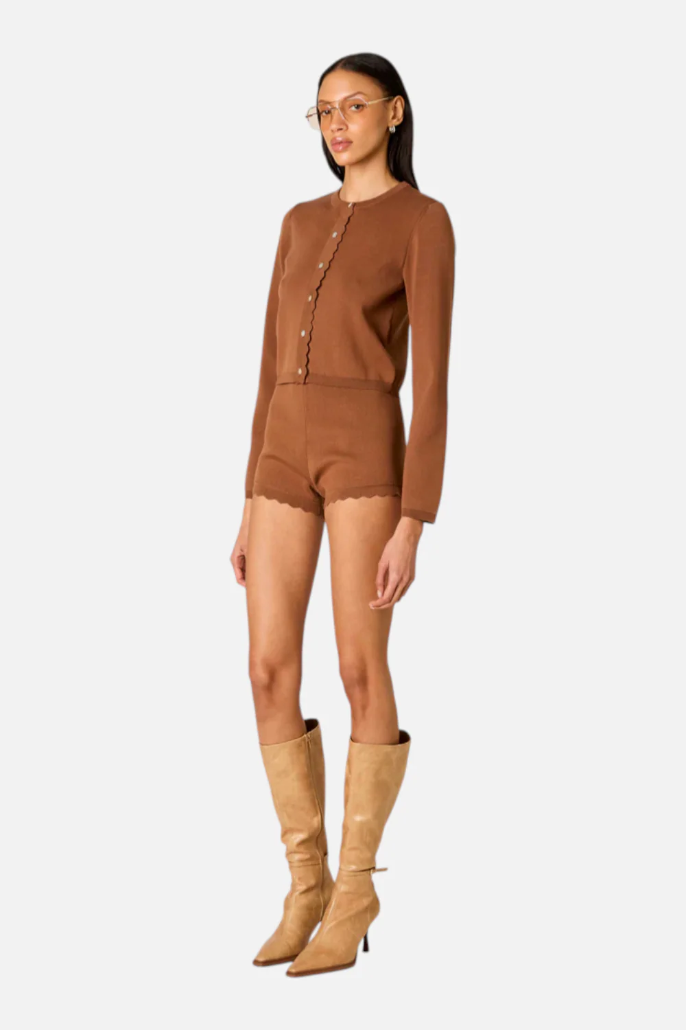 NIA Women's Roxie Cardigan in Nougat - Image 2
