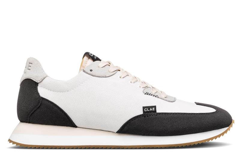 CLAE Men's Runyon Sneaker In White Black