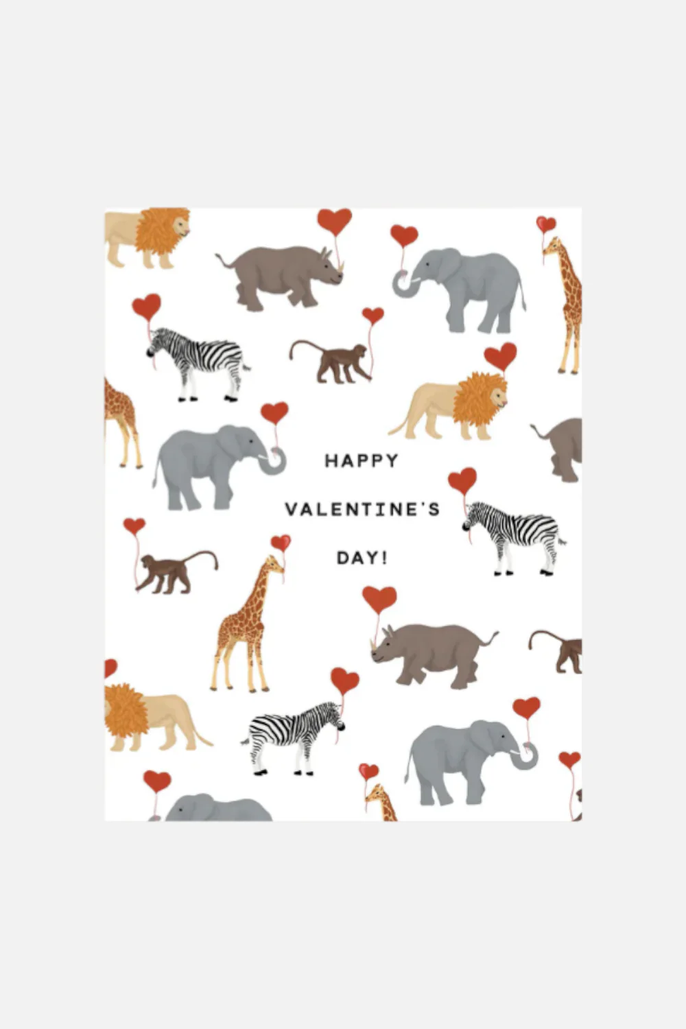 Safari Valentine Card