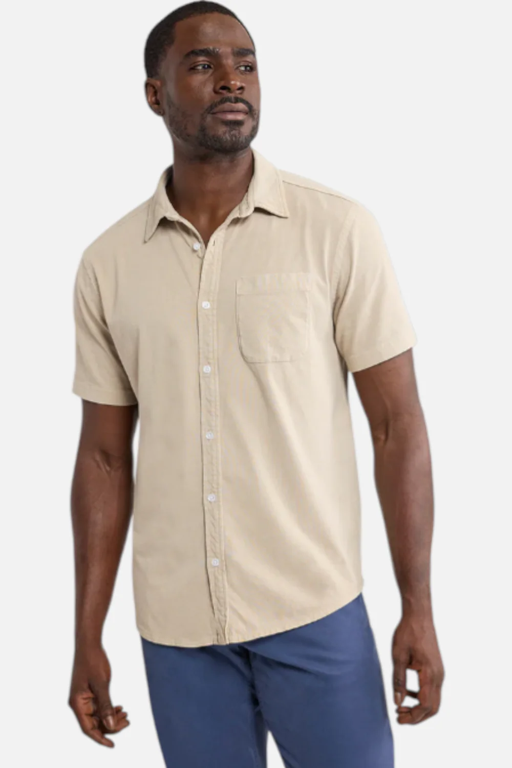 Fair Harbor Men's Saltaire Shirt in Shell