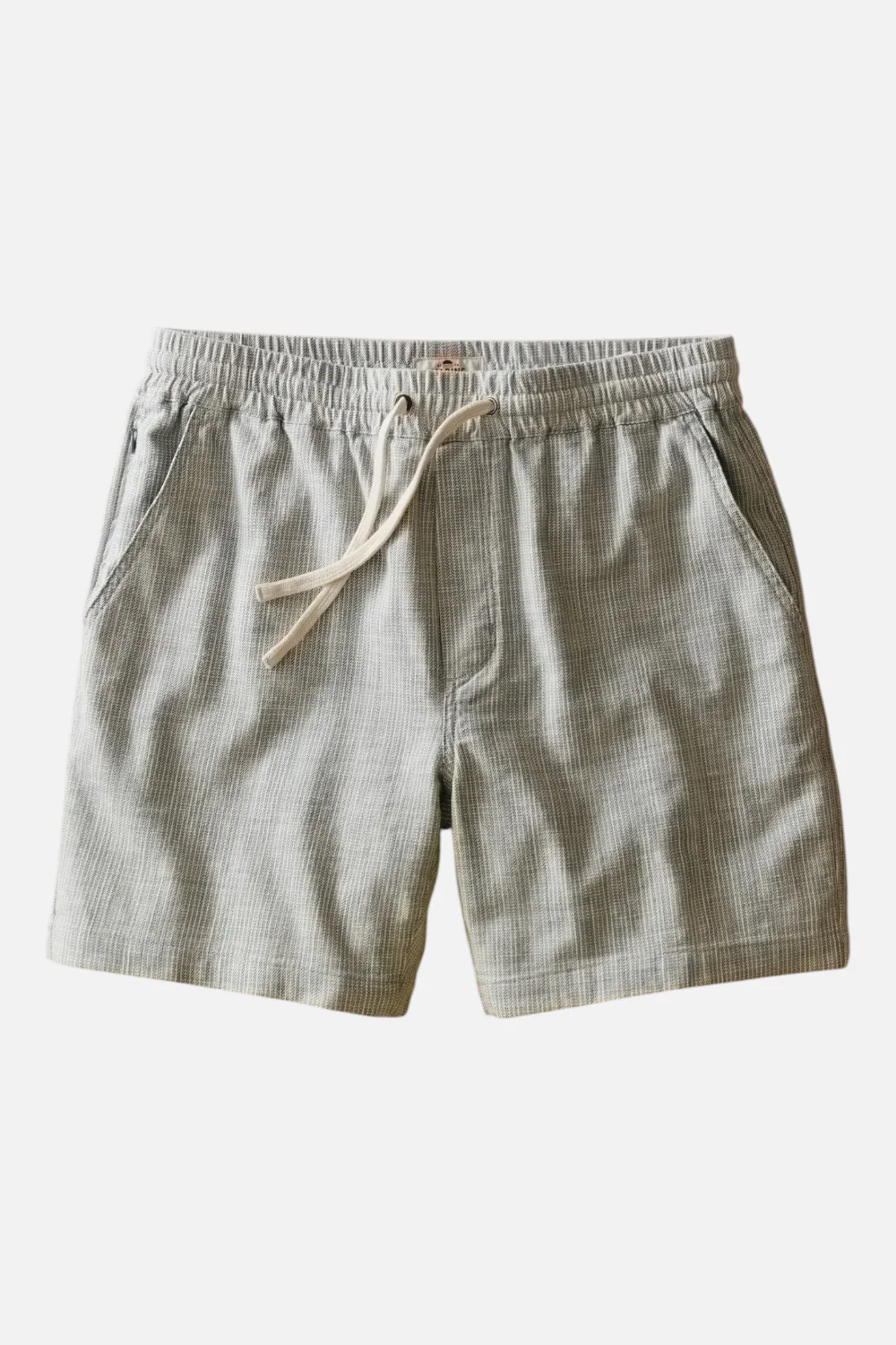 Marine Layer Men's Saturday Beach Short 6" in Green Stripe - Image 4